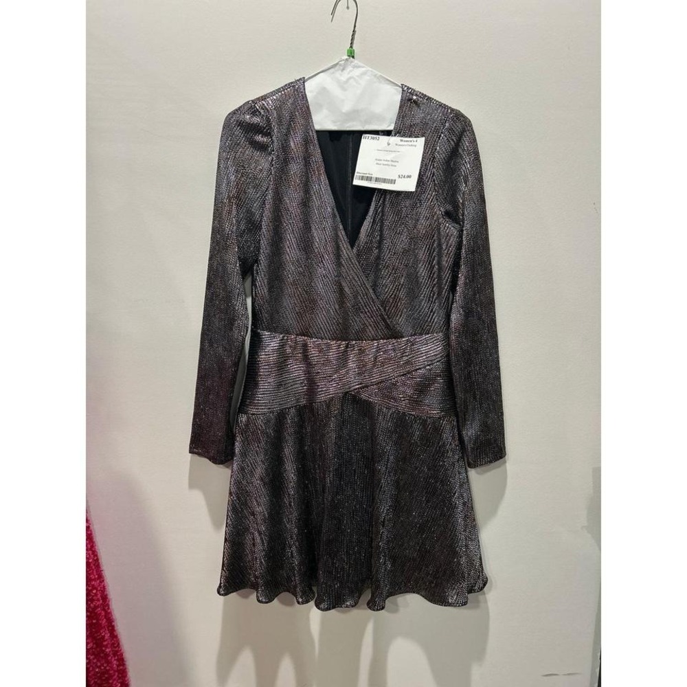 Aidan Aidan Mattox Black Sparkly Dress 4